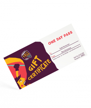Gift card `Yell Extreme Park` one day pass