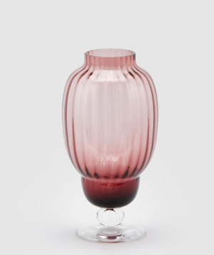 Vase ''EDG'' Biforma Righe, pink