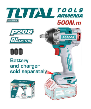 Impact wrench «Total Tools» TIWLI20501, battery-operated