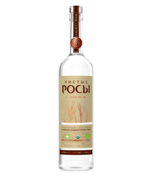 Vodka `Чистые Росы` from barley grain 0.5l
