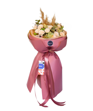 Букет «Ханси» с кустовыми розами