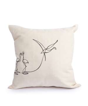 Embroidered pillow ''Jasmine Home'' №26