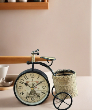 Clock «Moonlight» Bicycle, black