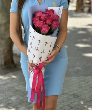 Bouquet «School» with roses №3