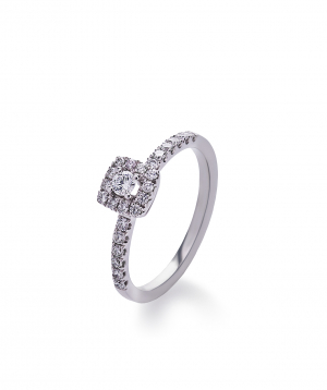 Ring `Lazoor` golden, with diamond stones №5