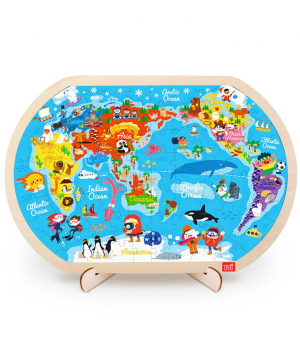 Puzzle `Toi` world map