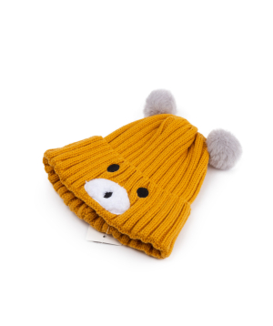 Beanie hat «Bear» yellow, 53 cm