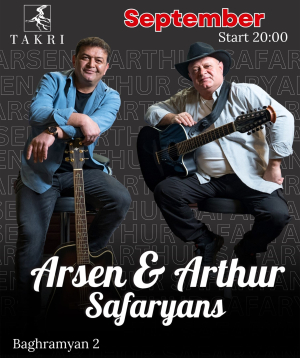 Arsen and Arthur Safaryans, 2025-09-12, 20:00