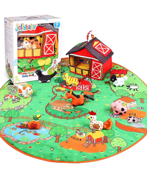 Soft play mat with animals