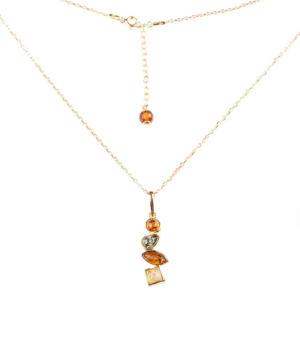 Silver necklace «SiaMoods» SN-SP476GP