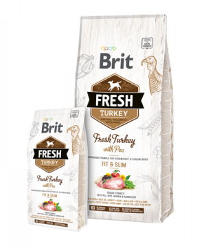 Շան կեր «Brit Fresh» հնդկահավ և ոլոռ, 12 կգ