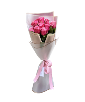 Bouquet `Lensk` with roses