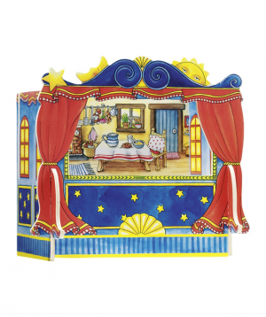 Toy `Goki Toys` finger-puppet theatre