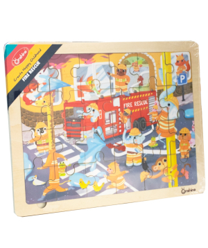 Wooden puzzle Fire service