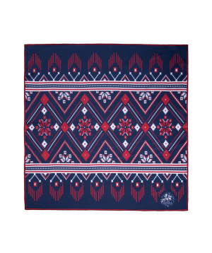 Scarf ''Masoor'' red-blue, small