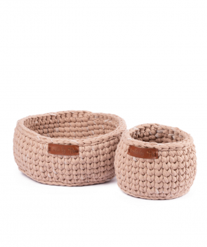 Collection `Ro Handmade` of handmade cotton baskets №2
