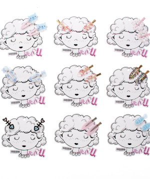Children's hair clips 2 pieces SerA