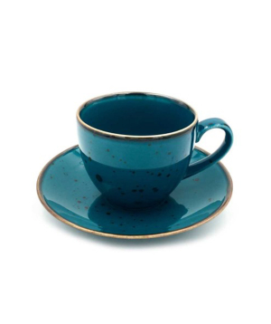 Cup ''Cottage Laguna'' with a saucer, 300 ml