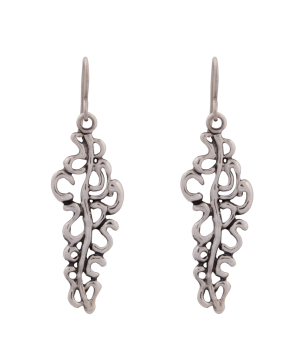 Earrings `Kara Silver` branches