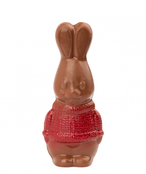 Шоколадный кролик `Lara Chocolate` красный