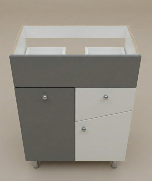 Perla լոգասենյակի LMT կահույք Vline Foster 60, 560×690×386մմ, մոխրագույն մատ, առանց լվացարան