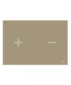 Ջրի մեխանիզմ OLI 878701 PUSH PLATE GLASSY TAUPE