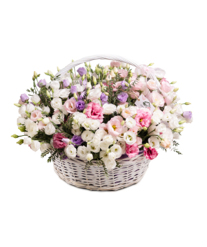 Floral composition «Green House» with Lisianthus №18