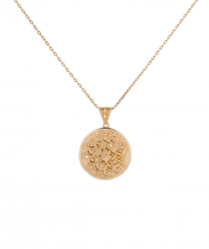 Pendant `Less is more` gold №3