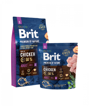 Dog Food «Brit By Nature» Adult S, chicken, for small breeds, 8 kg