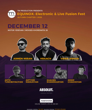 EQUINOX: Electronic & Live Fusion Fest, 2026-12-12 17:00:00, Motor Yerevan