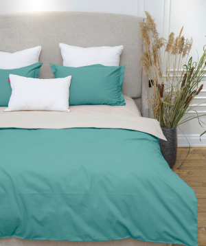 Bedding set «Jasmine Home» 1.5 size, turquoise
