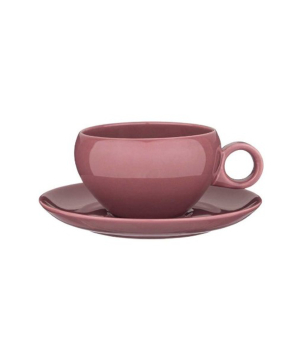 Cup with saucer ''Lefard'' Fusion, 290 ml, pink