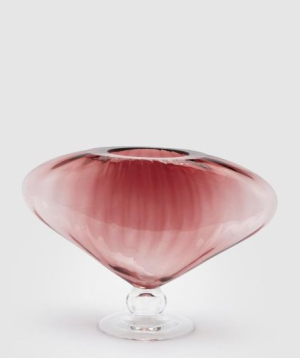 Vase  ''EDG'' Bombato Righe, pink