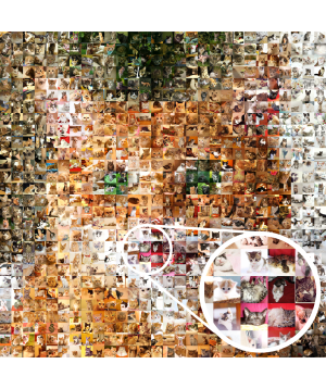 Personalized Mosaic Photo «rePublic» 28 x 28 cm