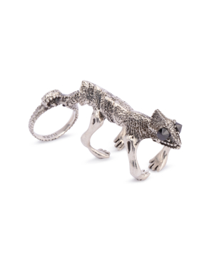 Ring `Kara Silver` Chameleon