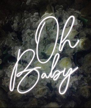 Neon light «ANeon» Oh Baby, 60 x 50 cm