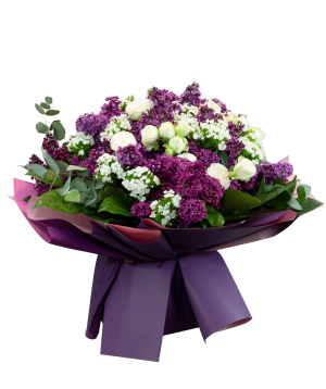 Bouquet ''Annecy'' with lilac and roses