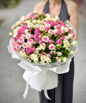Bouquet «Punj» №85 with spray roses