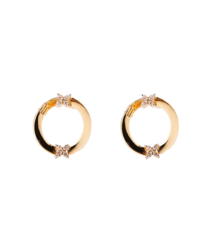 Earrings ''Less is more'' gold №143