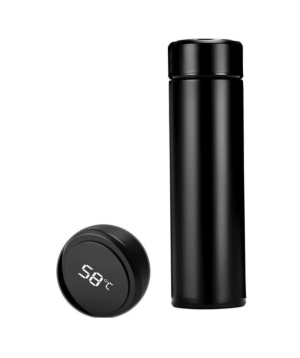 Smart thermos «Creative Gifts» with thermometer, black