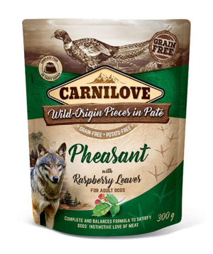 Dog food «Carnilove» pheasant and raspberry leaves pate, 300 g