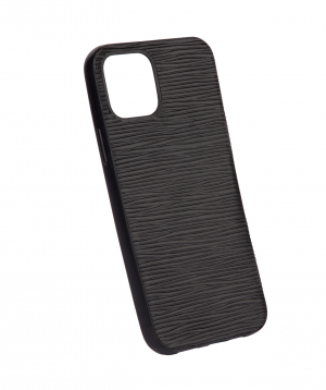Case `Monarch` for phone, silicon, with a combination of genuine leather №2