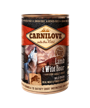 Dog food «Carnilove» lamb and wild boar pate, 400 g