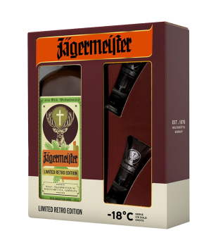 Հավաքածու «Jägermeister» Retro, լիկյոր + 2 բաժակ