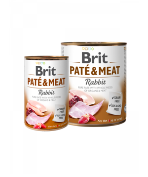Корм для собак «Brit Pate» паштет из кролика, 800 г