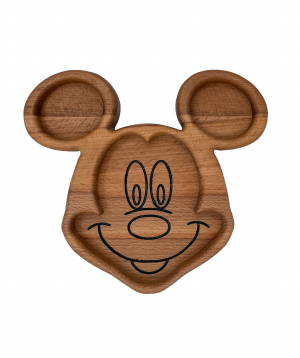 Eco plate ''WoodWide'' Mickey Mouse
