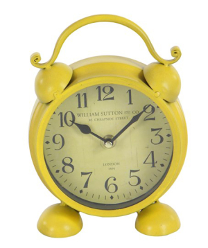 Table clock «Ashley Home» yellow