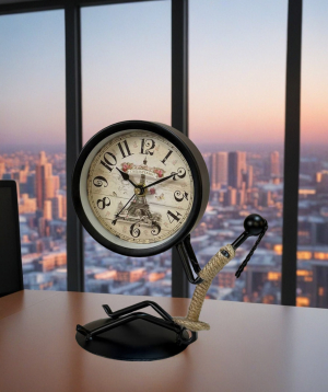 Table clock «Moonlight» Holding Time, black