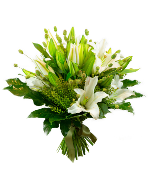 Bouquet ''Jesenice'' with lilies and field flowers