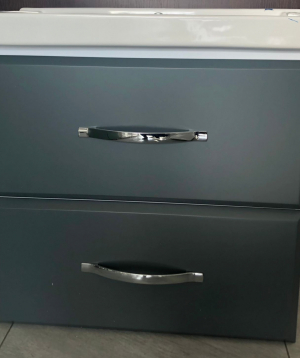 Perla լոգասենյակի PVC կահույք Smile-Alvand 60, 540×310×500մմ, մոխրագույն մատ, առանց լվացարան